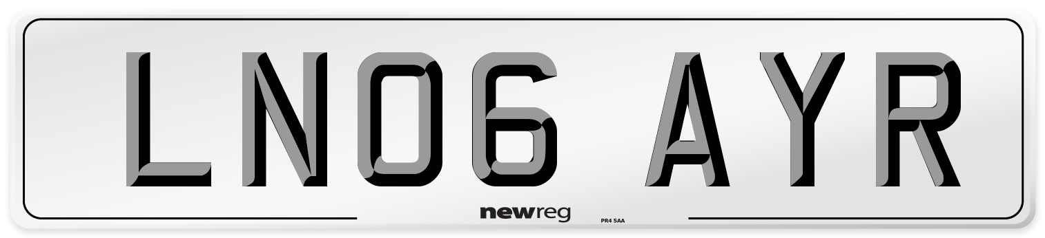 LN06 AYR Number Plate from New Reg